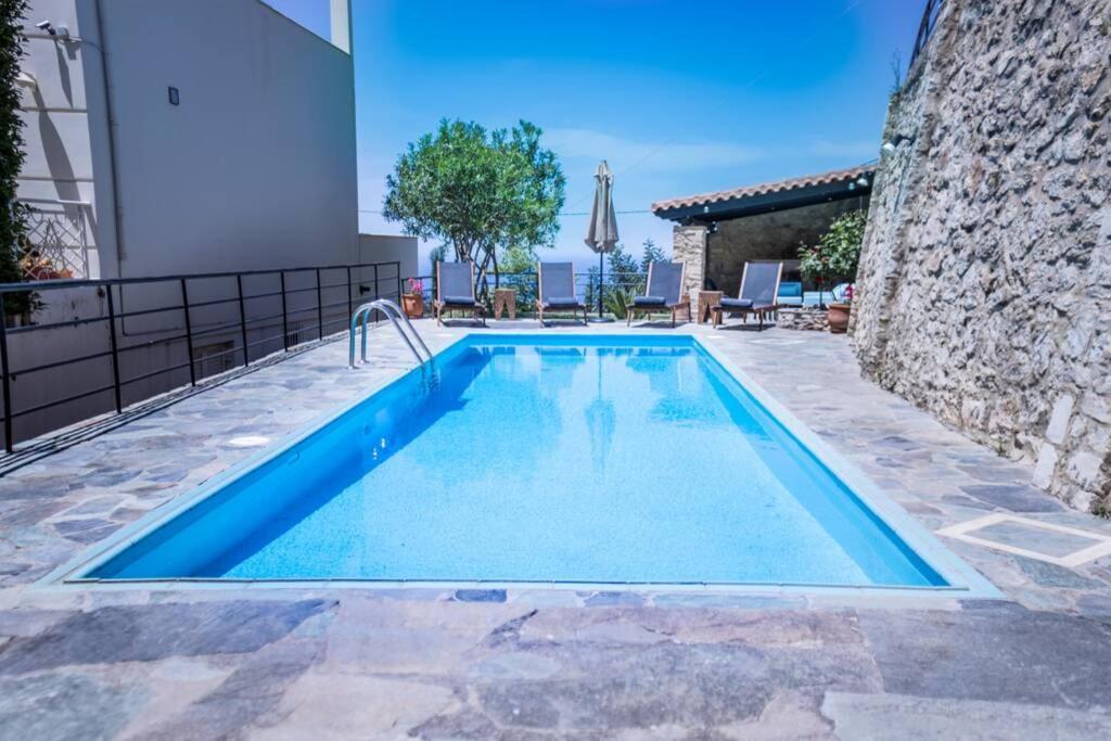 Villa Ventus, 40Sqm Private Pool & Hot Tub! Roussospition Ngoại thất bức ảnh