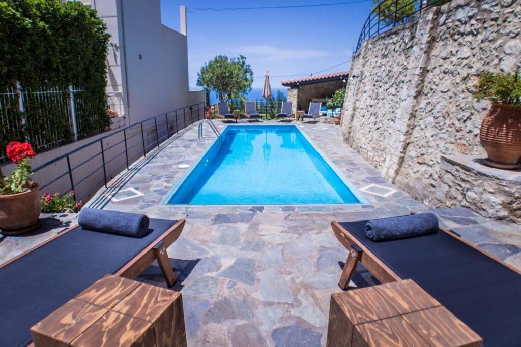 Villa Ventus, 40Sqm Private Pool & Hot Tub! Roussospition Ngoại thất bức ảnh