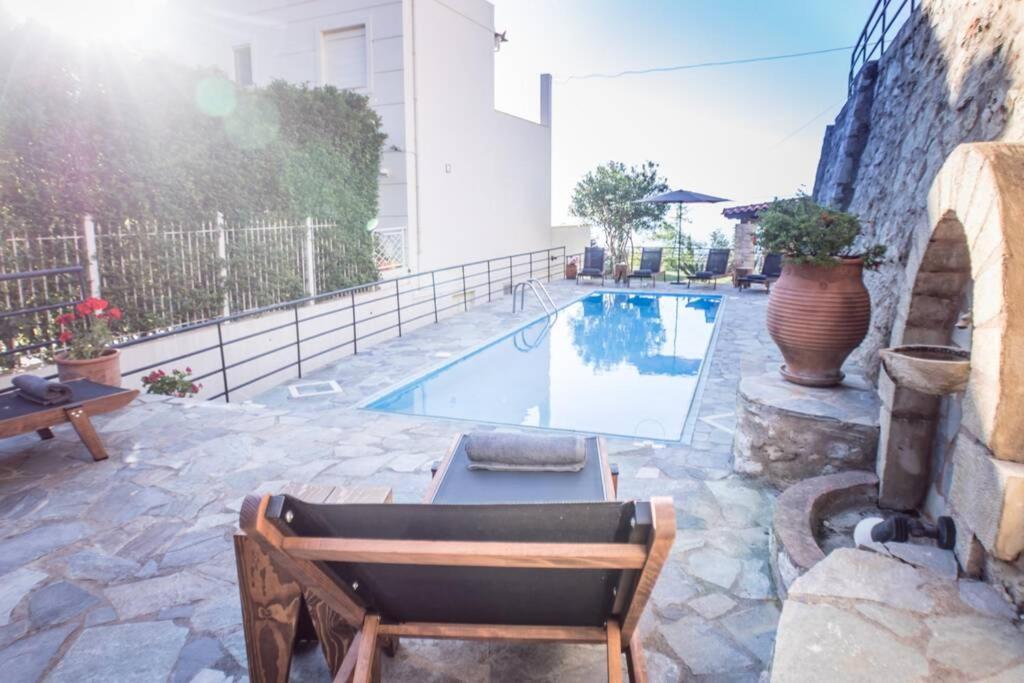Villa Ventus, 40Sqm Private Pool & Hot Tub! Roussospition Ngoại thất bức ảnh